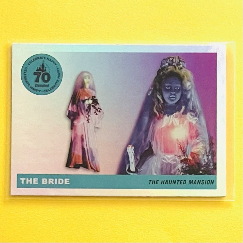2025 Topps Disneyland 70th T55-21 The‎ Bride Haunted Mansion Rainbow Foil Disney